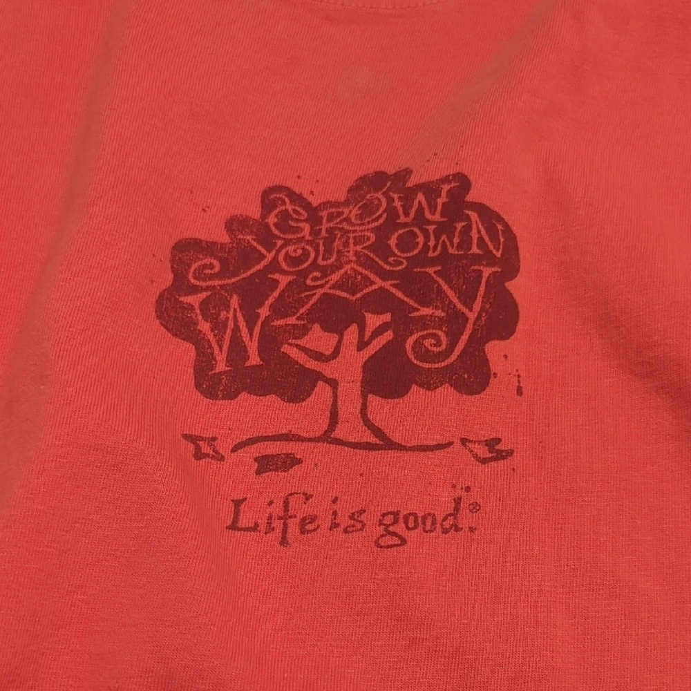 Life Is Good Grow Your Own Way Long Sleeve Tee Size Medium - Picture 4 of 6